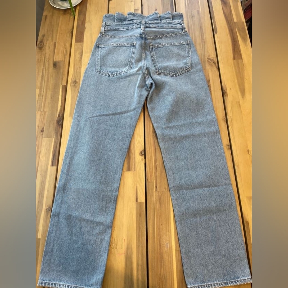 AGOLDE Lettuce Waistband Reworked High Rise Fitted 90s‎ Jean Womens 26 - Picture 5 of 7